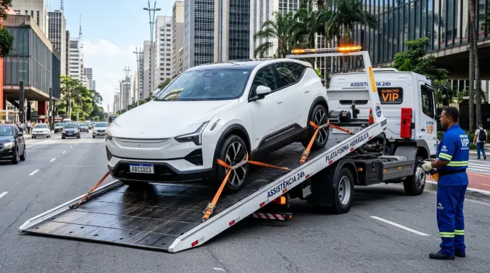 Guincho Plataforma para Carro Elétrico e Híbrido